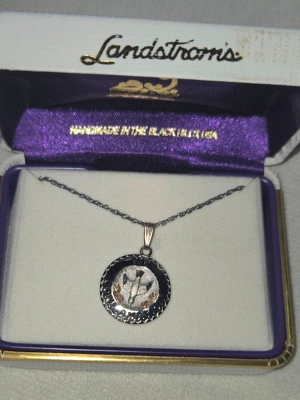 Landstroms Black Hills Gold "My Confirmation" Dove Necklace